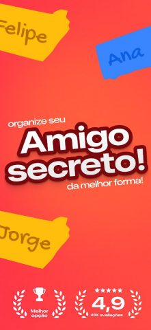 Papelzinho — Amigo Secreto для Android — скриншот 1