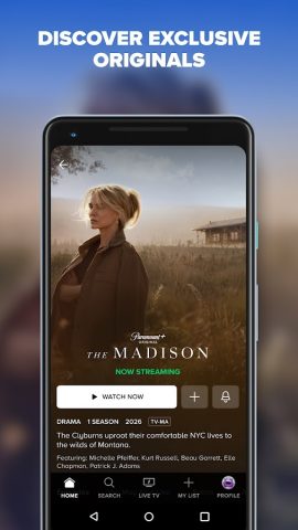 Paramount+ для Android — скриншот 1