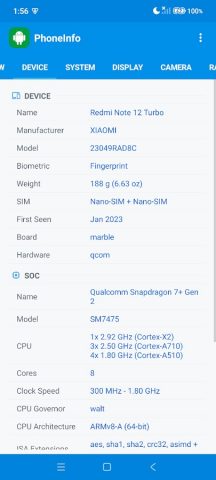 Phone Info — Device Details для Android — скриншот 2