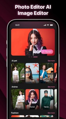 Photo Editor AI — Image Editor для Android — скриншот 1