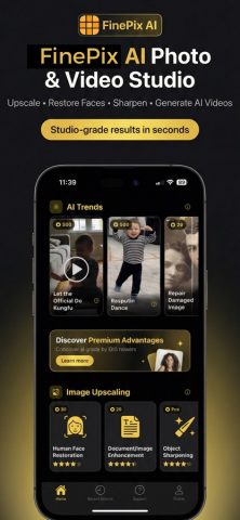 Photo Enhance AI : FinePix AI для iOS — скриншот 1