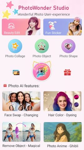 PhotoWonder — Collage Editor для Android — скриншот 1