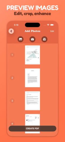 Photos PDF : Scanner Converter для iOS — скриншот 2