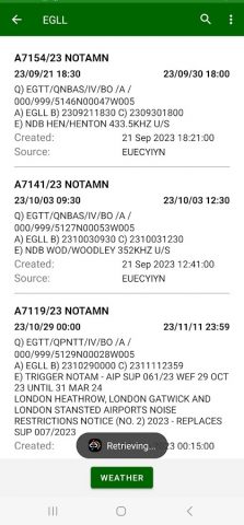Pilot Weather METAR TAF для Android — скриншот 3