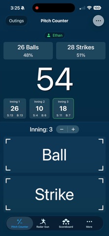 Pitch Counter & Radar Gun для iOS — официальный трейлер