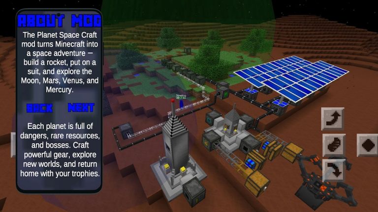 Planet Space Mod Minecraft PE для Android — скриншот 3