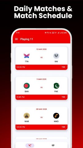 Playing 11 : Dream Prediction для Android — скриншот 2