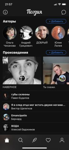 Поэзия для iOS — скриншот 1