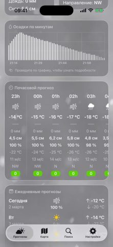 Погода + для iOS — скриншот 4