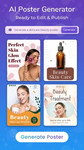 Poster maker AI Flyer 2026 для Android — скриншот 3