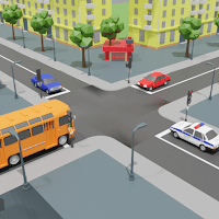 Проезд перекрестков. Симулятор для Android