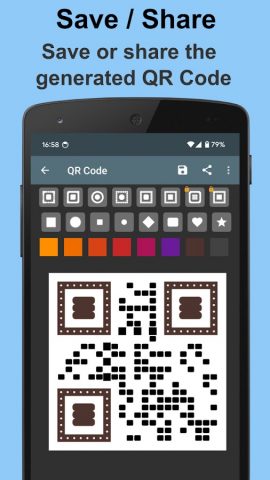 QR-генератор кода для Android — скриншот 2