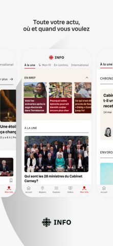 Radio-Canada Info для iOS — скриншот 1