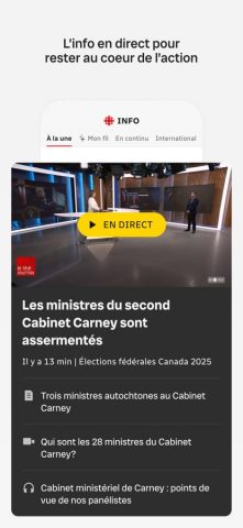 Radio-Canada Info для iOS — скриншот 3