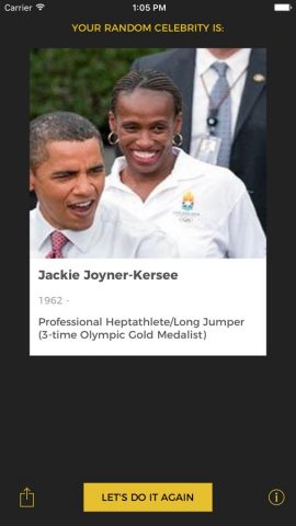 Random Celebrity Generator для iOS — скриншот 1