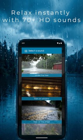 Расслабьтесь дождь для Android — скриншот 2
