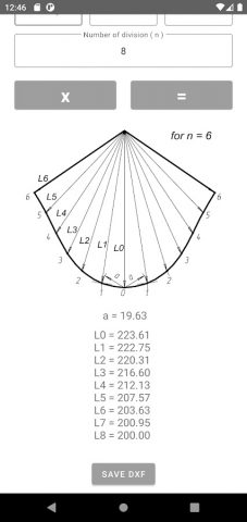 Развертка конуса для Android — скриншот 5