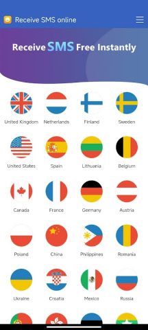 Receive SMS Online для Android — скриншот 3