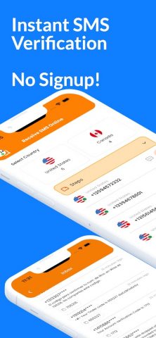 Receive SMS Online Temporary для Android — скриншот 1