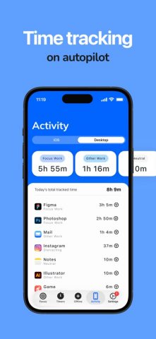 RescueTime для iOS — скриншот 2