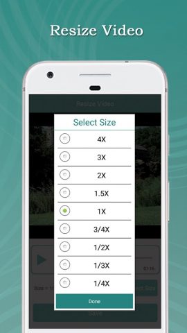 Resize Video для Android — скриншот 3
