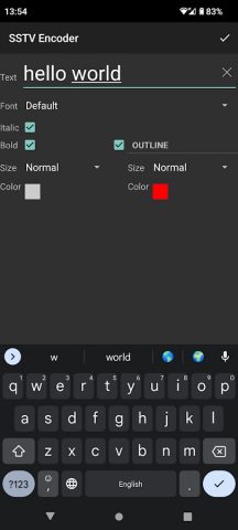 SSTV Encoder для Android — скриншот 5