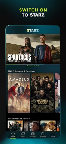 STARZ для Android — скриншот 1