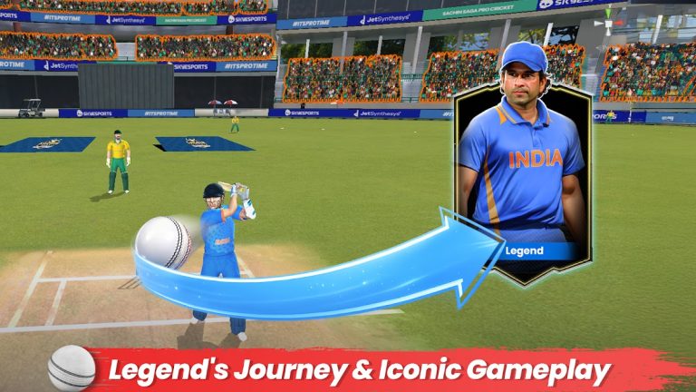 Sachin Saga Pro Cricket для Android — скриншот 4