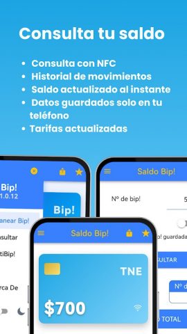 Saldo Bip! для Android — скриншот 5
