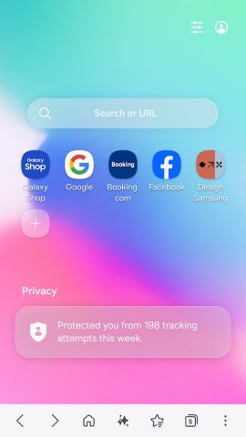 Samsung Internet Browser Beta для Android — скриншот 1