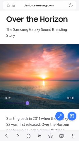 Samsung Internet Browser Beta для Android — скриншот 4