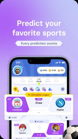 Scorecast — Sports predictions для Android — скриншот 1