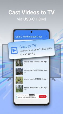 USB-C to HDMI Cast Phone to TV для Android — скриншот 3