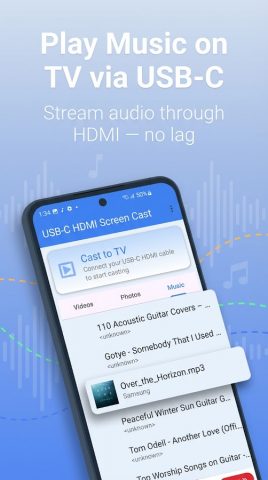 USB-C to HDMI Cast Phone to TV для Android — скриншот 4