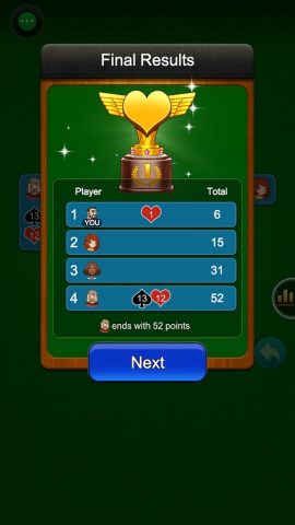 Сердца: карточная игра для Android — скриншот 3