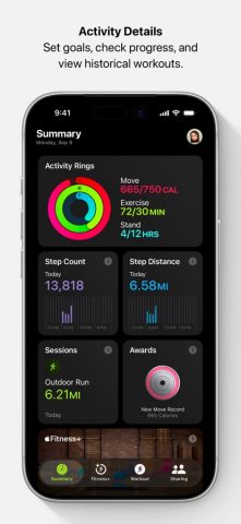 Сервис Apple Fitness — скриншот 1