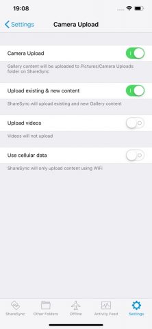 ShareSync для iOS — скриншот 3