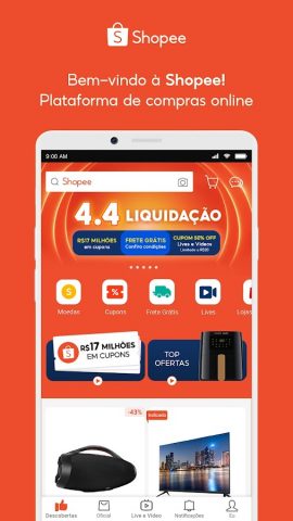 Shopee: 4.4 Liquidação для Android — скриншот 1