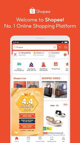 Shopee 4.4 Super VIP для Android — скриншот 1