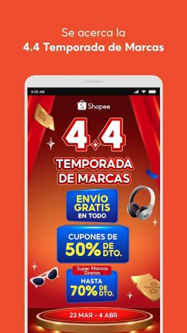 Shopee 4.4 Temporada de Marcas для Android — скриншот 2