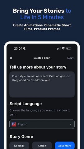 Shorts AI — Video Creator App для Android — скриншот 3