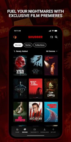 Shudder: Horror & Thrillers для Android — скриншот 3