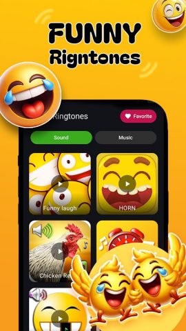 Смешные рингтоны и звуки для Android — скриншот 1