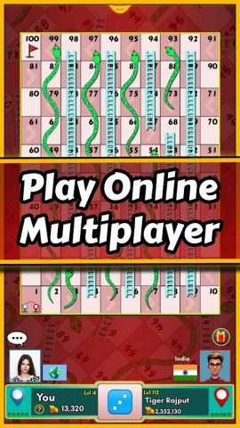 Snakes and Ladders: Snake Game для Android — скриншот 1