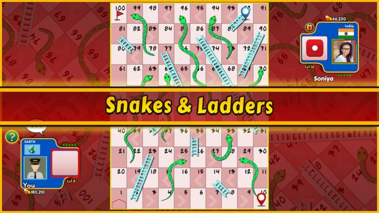Snakes and Ladders: Snake Game для Android — скриншот 3