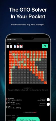 Solver+ Poker : GTO Strategy для iOS — скриншот 1
