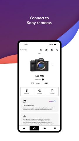 Sony | Creators’ App для Android — скриншот 1