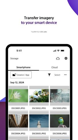 Sony | Creators’ App для Android — скриншот 4