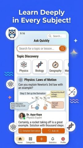 Sorumatik: AI Homework Helper для Android — скриншот 3