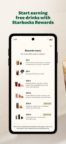 Starbucks для Android — скриншот 3